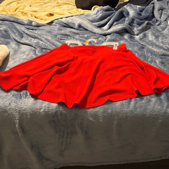 Urban Coco Red Mini Skirt - Picture 1 of 4
